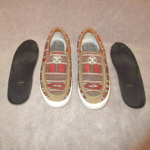 Twisted X Hooey Mens Slip On Loafer Size 10 Aztec Nomad Bomber Comfort Shoe EUC main image 4